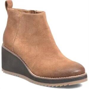 NEW SOFFT women's eden wedge bootie in havana brown